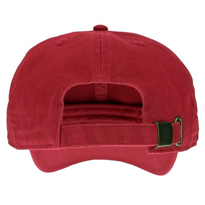 Gelante Baseball Cap Dad Hat 100% Cotton Polo Style Plain Blank Adjustable Size. - color: Red