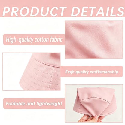 Colorful Bucket Hat - color: Pink