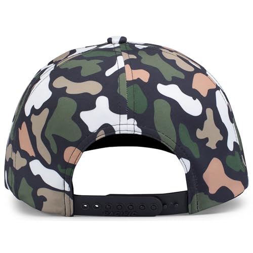 Pacific Headwear Duck Camo 5-Panel Trucker Cap - color: Bayou