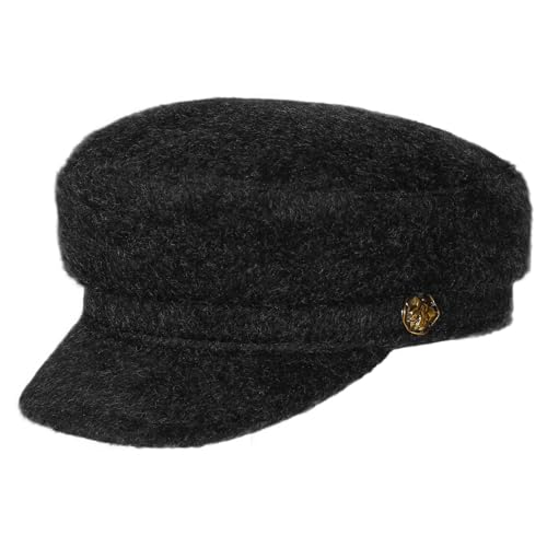 Womens Newsboy Cap 100% Wool Visor Beret Hat