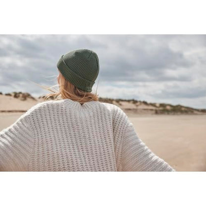 Beechfield B52N Organic Cotton Waffle Beanie - color: Olive,green
