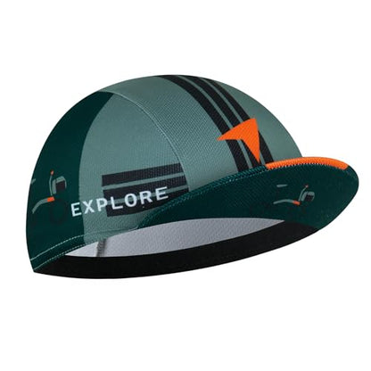 Cycling Cap for Man and Woman Cycling Hat Under Helmet-Polyester Breathable Sweat Absorbent - color: Bplan-21