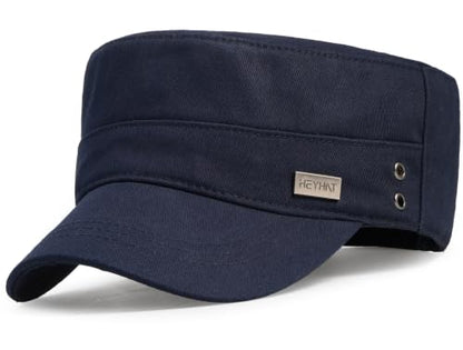 Unisex Basic Cadet Army Caps Everyday Military Style Hat - color: Navy Blue 2