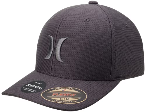 Hurley Mens Baseball Cap, H2O-Dri Stretch Fitted Hat with Curved Bill - color: Stone, size: Large-X-Large