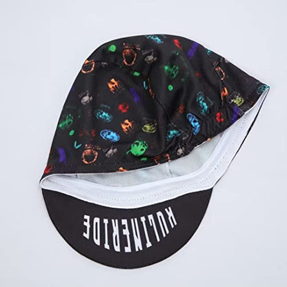 Multicolor Cycling Cap - Polyester Cycling Hat-Under Helmet - Cycling Helmet Liner Breathable&Sweat Uptake - color: Aa10