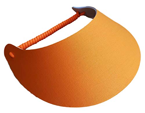 Women's Solid Color Design Lightweight Packable Foam Visor for Sun Protection and Outdoor Activities - color: Peach