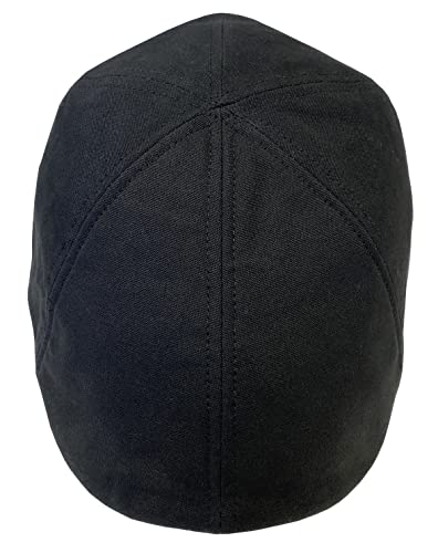 Broner Mens Wayward Brushed Cotton Six Panel Pub Cap with Geometric Print Lining - color: Black, size: Large