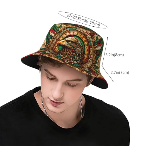 Bucket Hat for Men Women Packable Sun Hats Fisherman Outdoor Summer Travel Hiking Beach Caps - color: Mexico