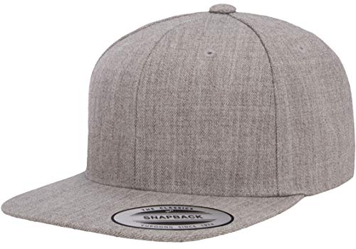 Flexfit Unisex Adult Yp Classics Premium Snapback Cap – 2-Tone - color: Heather Grey