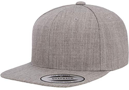 Flexfit Unisex Adult Yp Classics Premium Snapback Cap – 2-Tone - color: Heather Grey