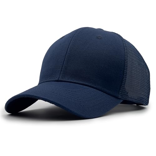 Utmost Structured Baseball Cap with Adjustable Closure - Performance Hat for Outdoor Activities - color: 1pc Navy/Mesh