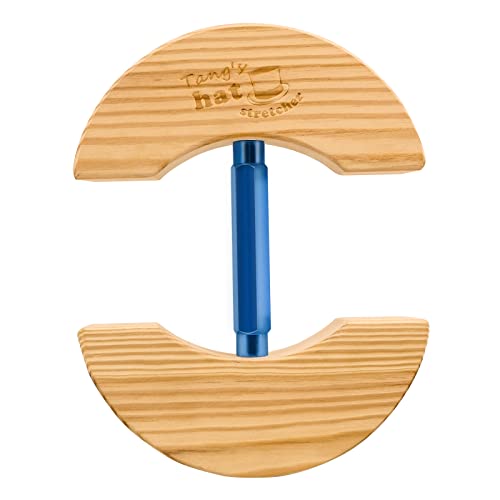 Tang's Wooden Hat Stretcher for Fitted Hats,Adjustable Turn Buckle .OneSizeUnisex AdultsHatShaper, Suit for All Hat Women&Men - color: Blue, size: Large