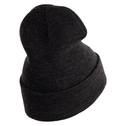 e4Hats.com 12 inch Cuffed Knit Long Beanie - color: Dk Grey
