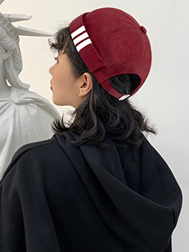 Dome Brimless Docker Cap Sailor Beanie Cap Visorless Hat for Men & Women - color: Red