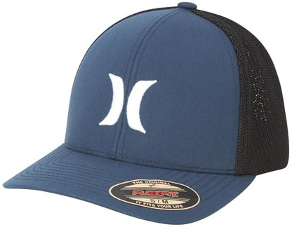 Hurley Mens Baseball Cap Laguna Icon Trucker Hat, Curved Brim - color: Navy, size: Small-Medium