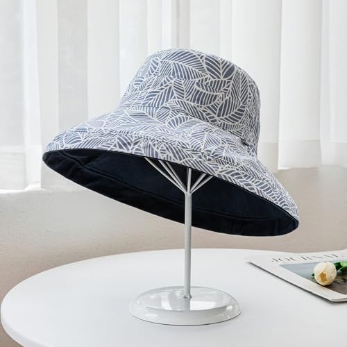 FaroDor Women's Reversible Bucket Hat UV Protection Packable Travel Cap Wide Brim Sun Hats 2026 - color: 6navy Blue