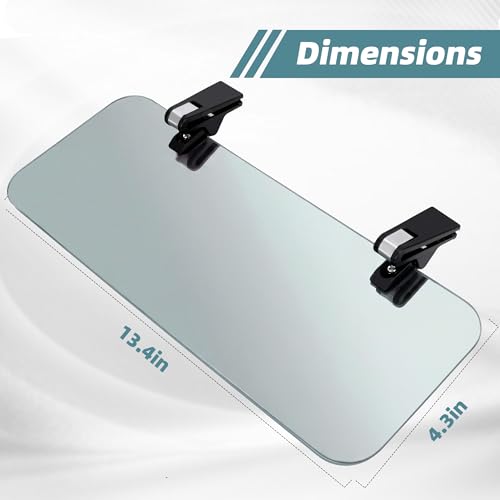 Car Sun Visor Extender – Anti-Glare Polarized Sun Blocker, UV400 Clip-On Tinted Visor Extension for Windshield, Ideal for Safe Driving