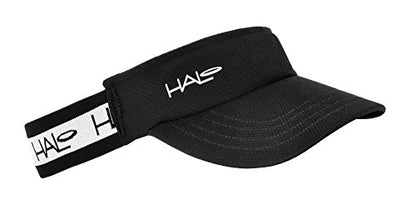 Halo Headband Sweatband Race Visor - color: Black, size: Large-X-Large