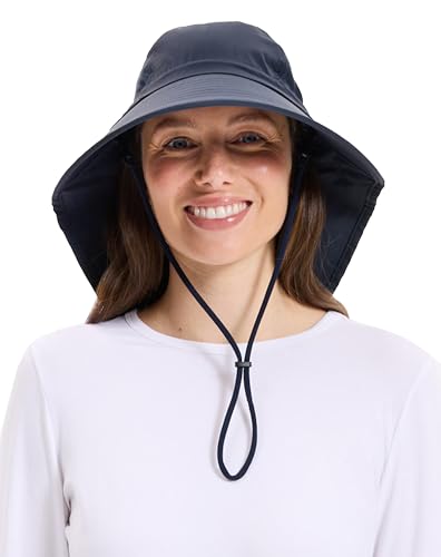 Solbari Unisex Trekker Sun Hat UPF 50+ - color: Navy, size: Small-Medium