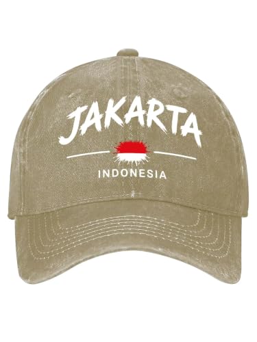 Country Graphic Vintage Washed Cotton Baseball Cap Adjustable Dad Hat - color: Khaki