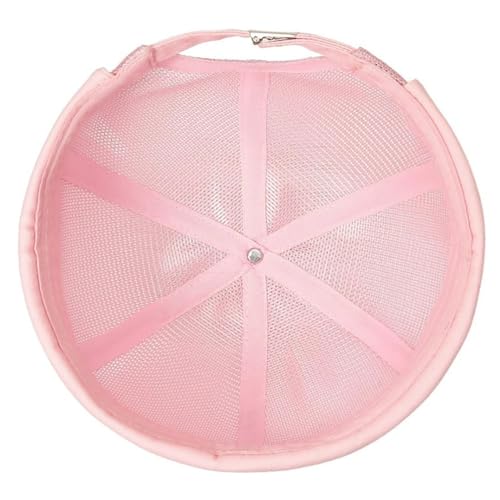 Mens Mesh Brimless Cap with No Brim, Summer Docker Cap Beanie Hat Flip Sailor Skullcap Breathable - color: Pink