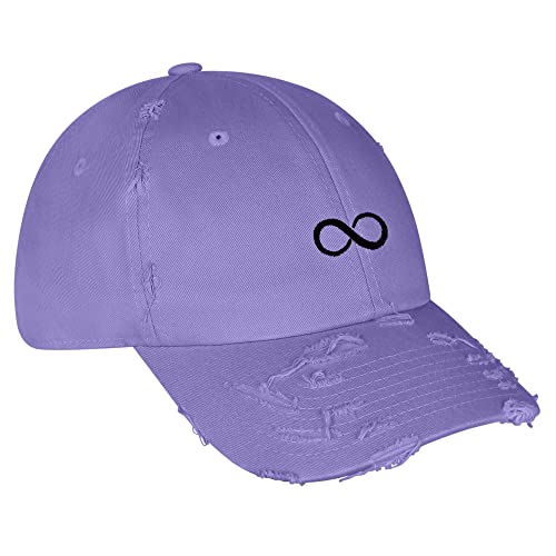 JPAK Infiniti Vintage Dad Hat Frayed Embroidered Cap Symbol Loop - color: Lilac