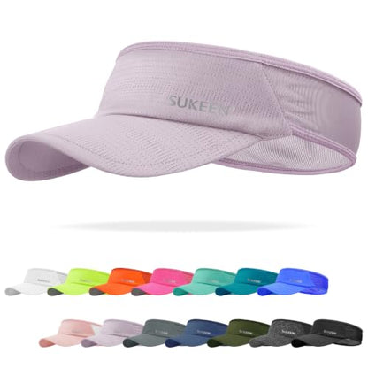 Sukeen Lightweight Sports Sun Visor Hat for Men Women - color: Light Purple