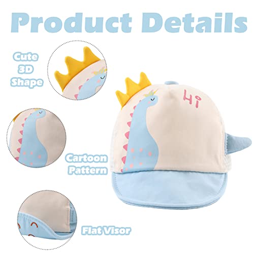 JANGANNSA Baby Duck Cap Infant Kids Sun Hat Bear Cute Cartoon Caps Spring Summer - color: Polka Mesh Blue, size: 3-18 Months