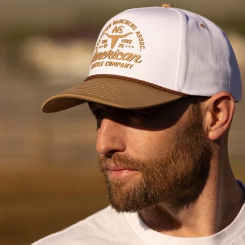 Certified Ranchers Association Adjustable Snapback Hat - color: Khaki/White
