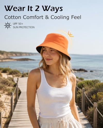 Zylioo XL 2XL Bucket Hat for Big Heads,Reversible Sun Hat Foldable - color: Light-blue, size: X-Large-XX-Large