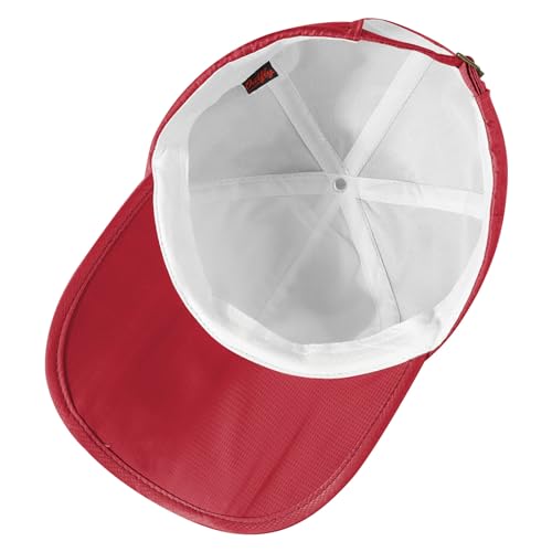 Sumolux Waterproof Baseball Cap Men Women Sun Hat Quick-Drying - color: Red, size: One Size