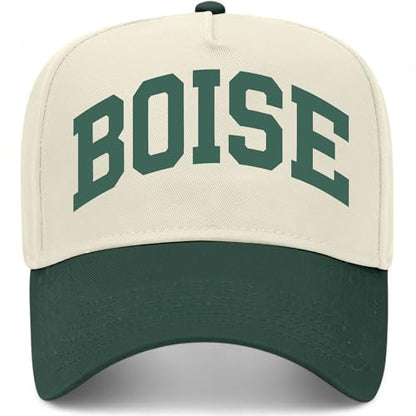 Boise Collegiate Hat - color: Green/Natural
