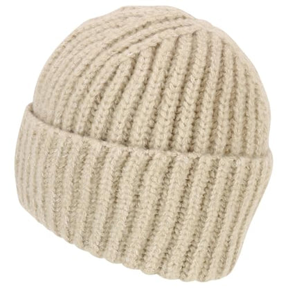 Heavyweight Thick Knit Warm Winter Beanie - color: Beige
