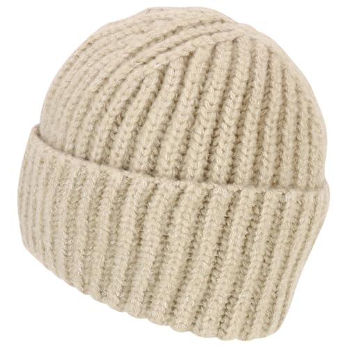 Heavyweight Thick Knit Warm Winter Beanie - color: Beige