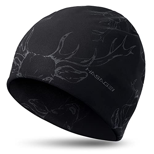 HASAGEI Beanies Skull Caps for Men, Women Warm Helmet Liner Cycling Cap Soft Lightweight Beanie Hat Antistatic Running Beanie - color: Deer Pattern