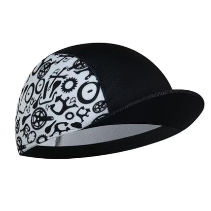 Cycling Cap for Man and Woman Cycling Hat Under Helmet-Polyester Breathable Sweat Absorbent - color: Bplan-12