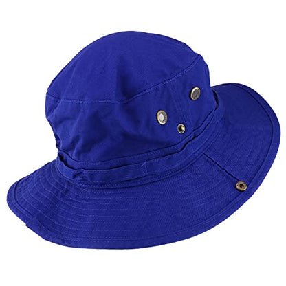 Armycrew Big Oversized Jungle Boonie Bucket Hat with Chin String Fits Upto XXXL - color: Royal Navy, size: X-Large-XX-Large