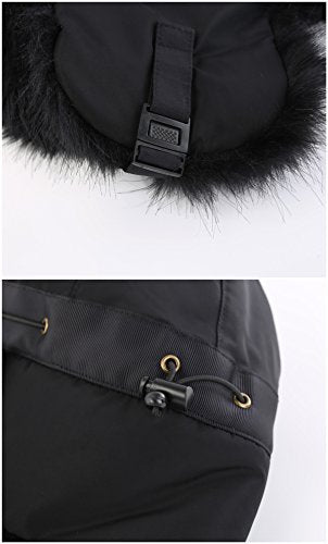 Connectyle Men's Trapper Hat Faux Fur Lined Winter Earflap Hat Warm Windproof Snow Ski Hats