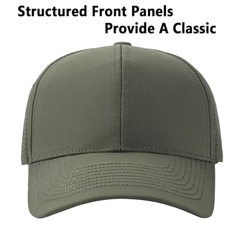 Quick Dry Trucker Hat for Men & Women Workouts Hats - color: Army Green