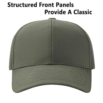 Quick Dry Trucker Hat for Men & Women Workouts Hats - color: Army Green