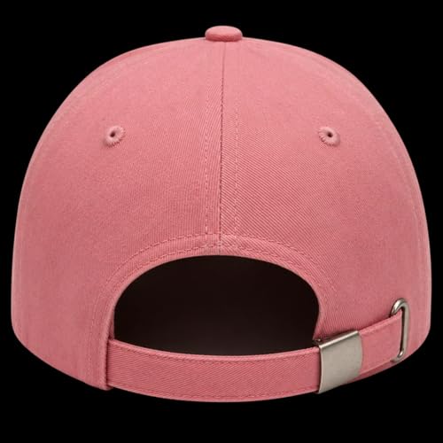 Christian Faith Cross Hats, Embroidered Baseball Caps for Men & Women - color: Pink/White