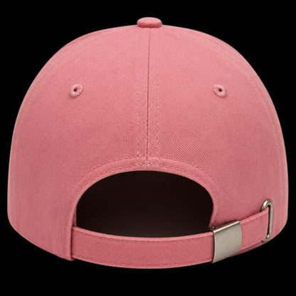 Christian Faith Cross Hats, Embroidered Baseball Caps for Men & Women - color: Pink/White