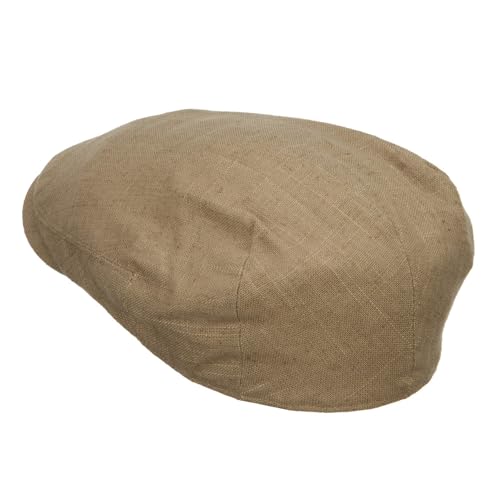 e4Hats.com Men's Linen Summer Ivy Cap - color: Khaki, size: Medium-Large
