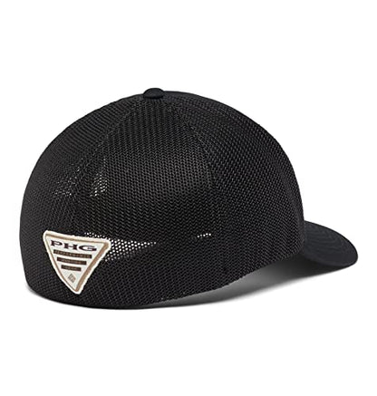 Columbia Unisex PHG Game Flag Mesh Ball Cap - color: Black, size: Large-X-Large
