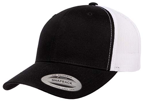 YP Classics Recycled Retro Trucker Cap - 2-Tone Black/White