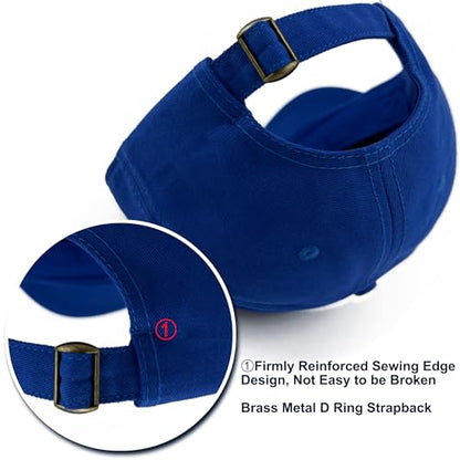Loneshark Short Brim Baseball Cap for Running Small Bill Umpire Hat - color: Skyblue