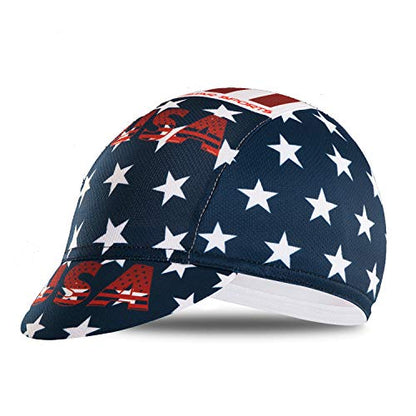 Weimostar Polyester Men Cycling Bike Bicycle Cap MTB Hat Sweat Wicking - color: Usa Star