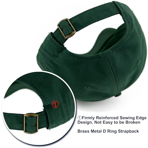 Loneshark Short Brim Baseball Cap for Running Small Bill Umpire Hat - color: Olive