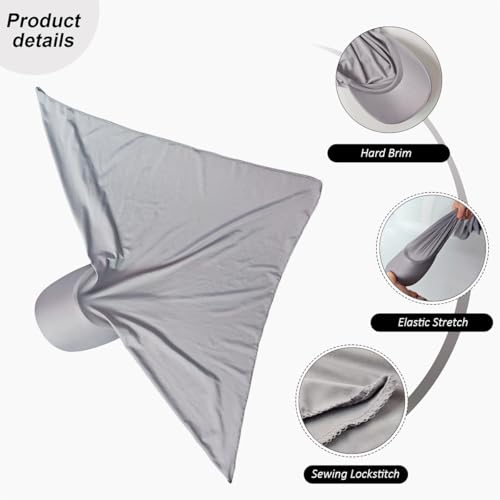 Headscarf Baseball Cap for Men Women, Summer Sun Visor Hat - color: Gray