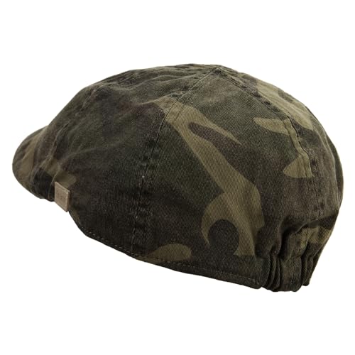 e4Hats.com Washed Camo Ivy Cap with Elastic Band